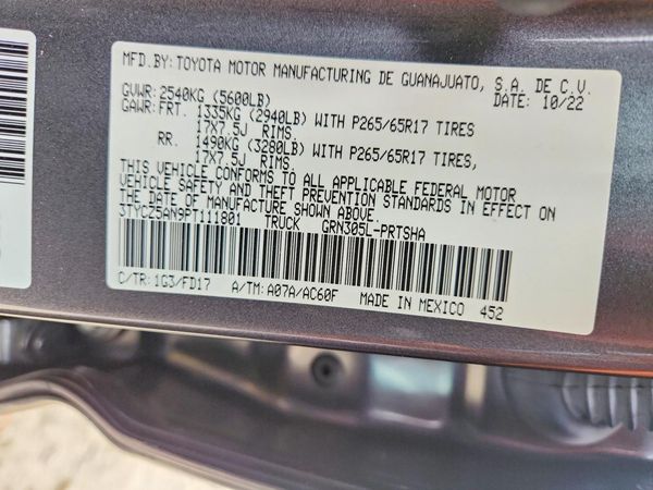 2023 TOYOTA TACOMA SR5