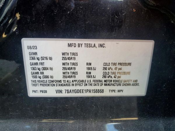2023 TESLA MODEL Y
