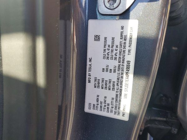 2023 TESLA MODEL 3