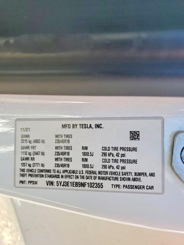 2022 TESLA MODEL 3