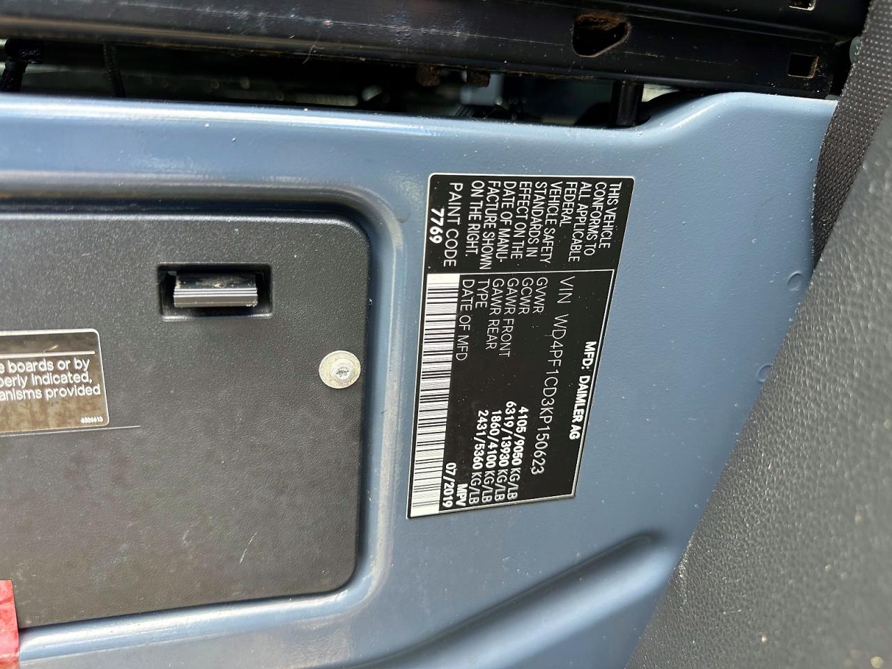 2019 MERCEDES-BENZ SPRINTER