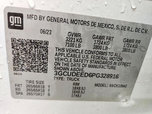 2023 CHEVROLET SILVERADO RST — VINS