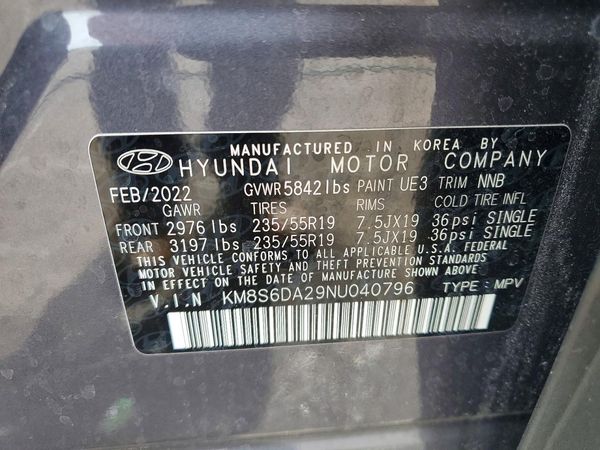 2022 HYUNDAI SANTA FE SEL Convenience