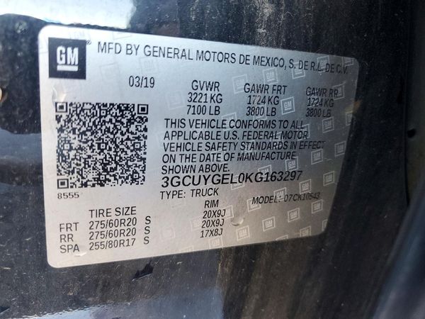 2019 CHEVROLET SILVERADO LTZ