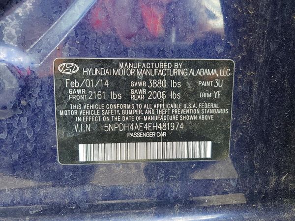 2014 HYUNDAI ELANTRA