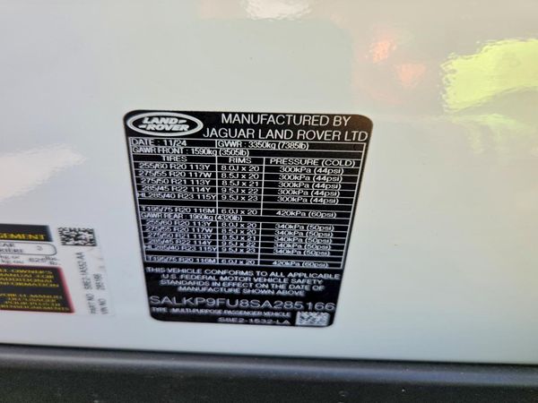 2025 LAND ROVER RANGE ROVER