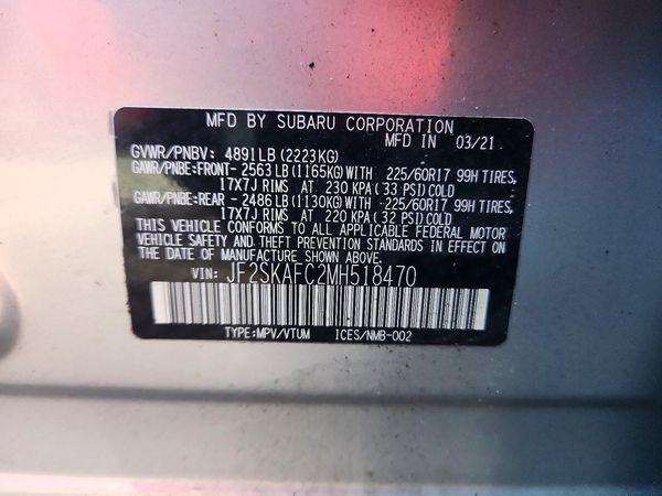 2021 SUBARU FORESTER