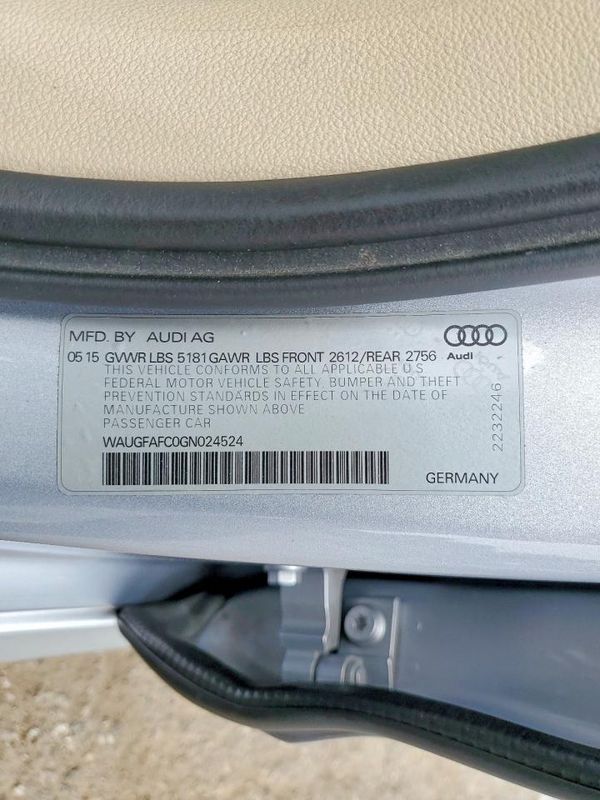2016 AUDI A6 quattro Premium Plus
