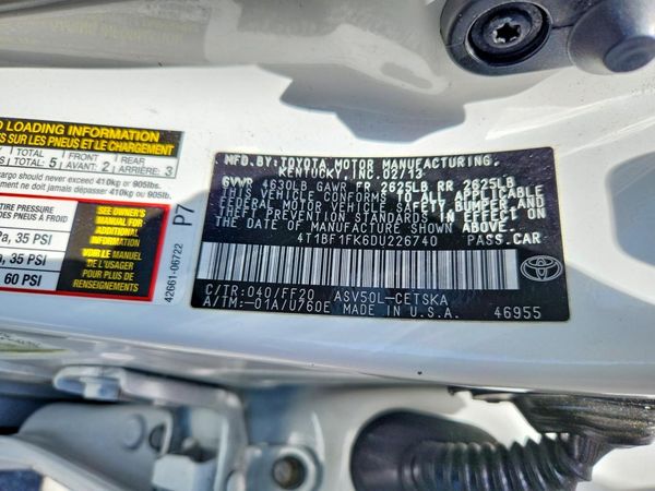 2013 TOYOTA CAMRY