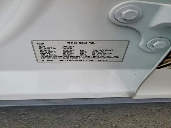 2021 TESLA MODEL Y
