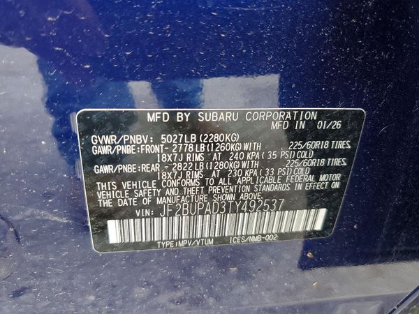2026 SUBARU OUTBACK