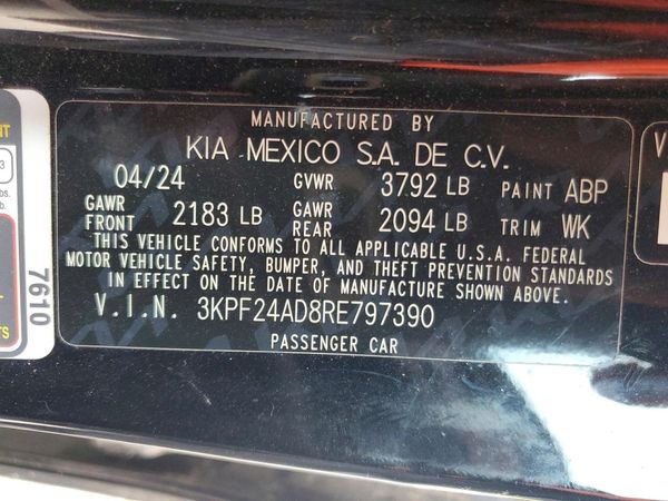 2024 KIA FORTE