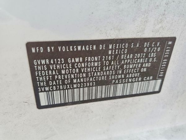 2020 VOLKSWAGEN JETTA S, SE, R-Line