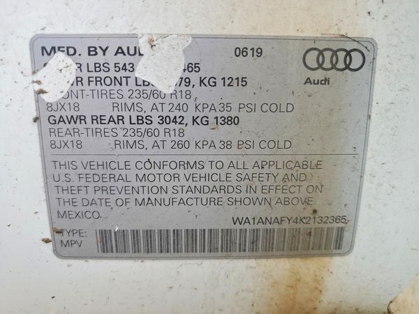 2019 AUDI Q5 quattro Premium