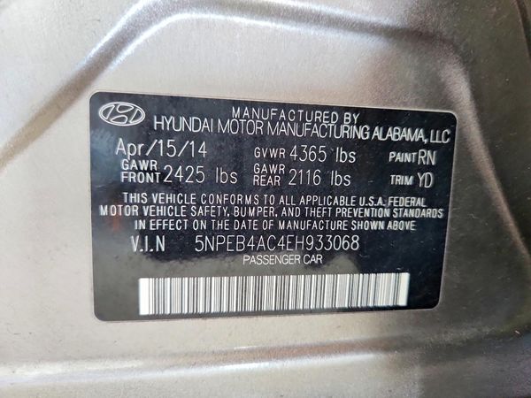 2014 HYUNDAI SONATA GLS/ GLS Popular
