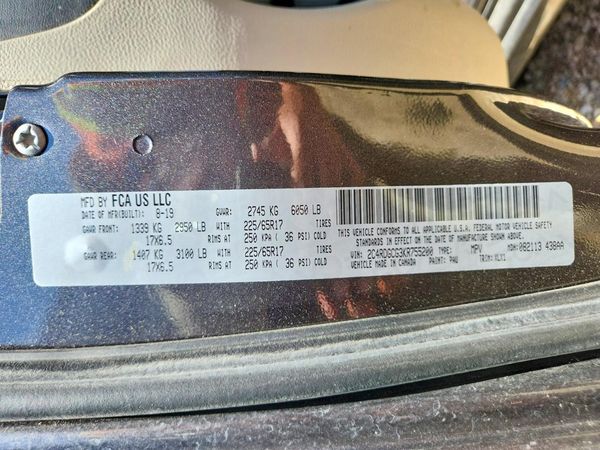 2019 DODGE GRAND CARAVAN SXT