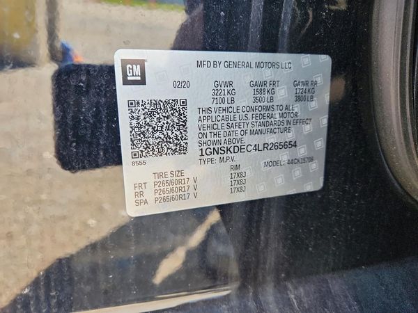 2020 CHEVROLET TAHOE Police Vehicle