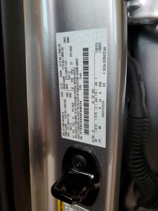 2022 FORD F150 SuperCrew