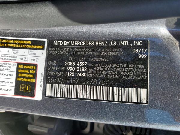2018 MERCEDES-BENZ C C300