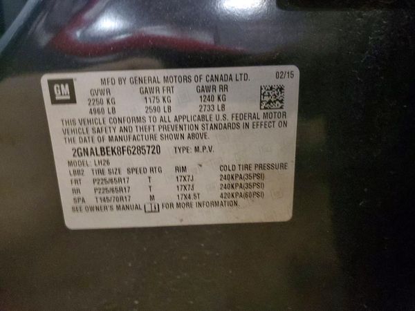 2015 CHEVROLET EQUINOX 1LT