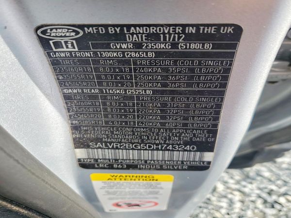 2013 LAND ROVER RANGEROVER Pure Premium