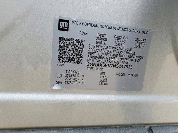 2022 CHEVROLET EQUINOX LS (1FL)