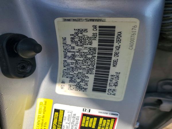 2012 TOYOTA COROLLA