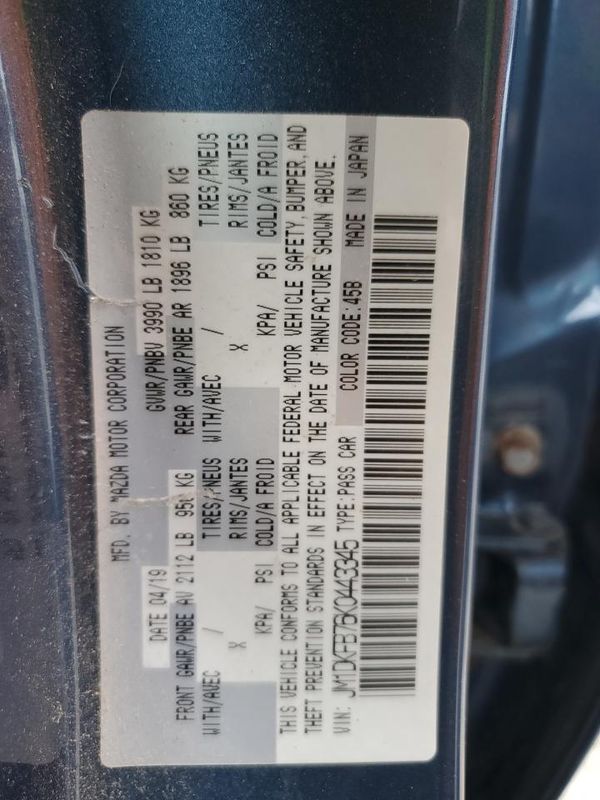 2019 MAZDA CX-3 SPORT