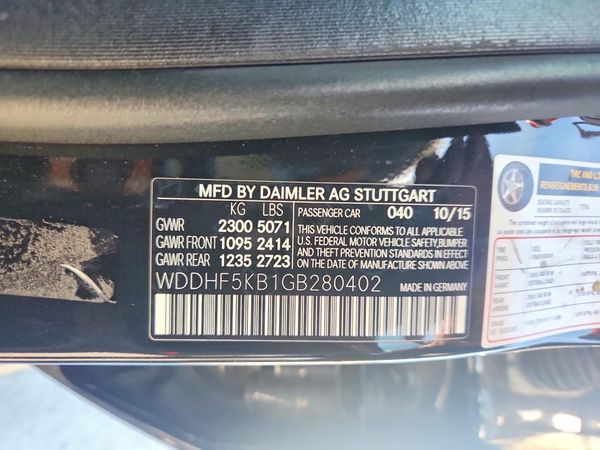 2016 MERCEDES-BENZ E E350