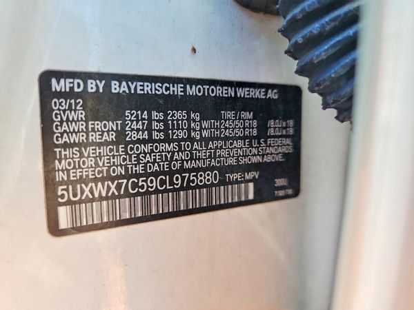 2012 BMW X3