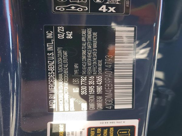 2023 MERCEDES-BENZ EQS SUV EQS580 4MATIC