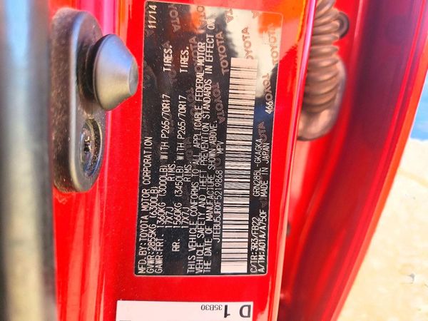 2015 TOYOTA 4RUNNER Base Grade