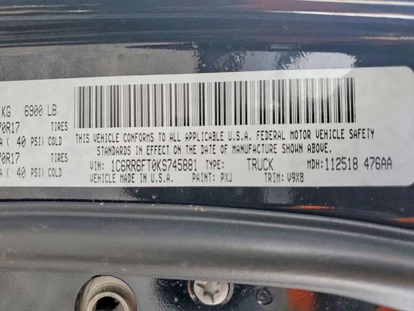 2019 RAM 1500 CLASSIC Tradesman, ST