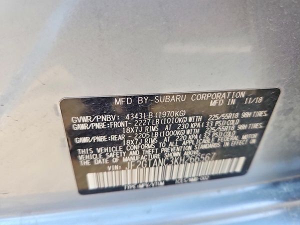 2019 SUBARU CROSSTREK Limited+ES+BSD+NAVI