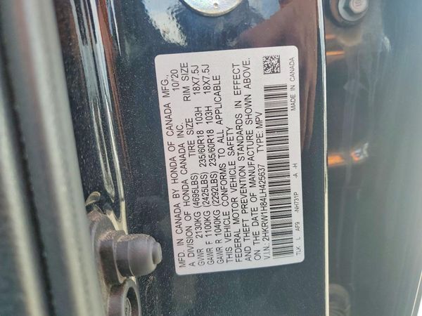2020 HONDA CR-V EX-L