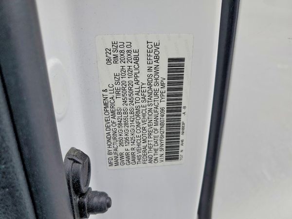 2022 HONDA PILOT