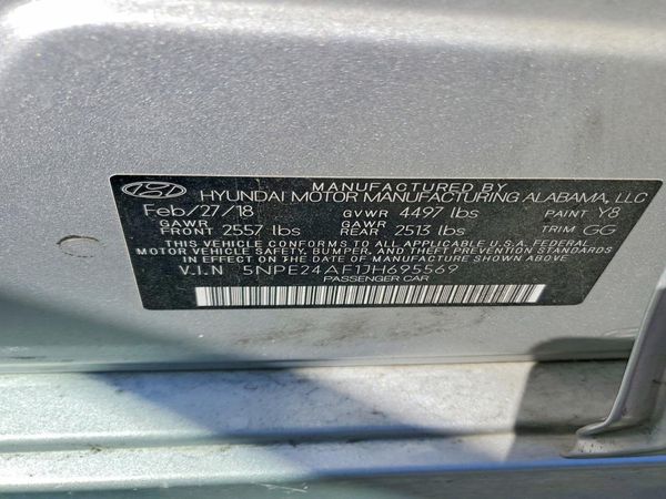 2018 HYUNDAI SONATA