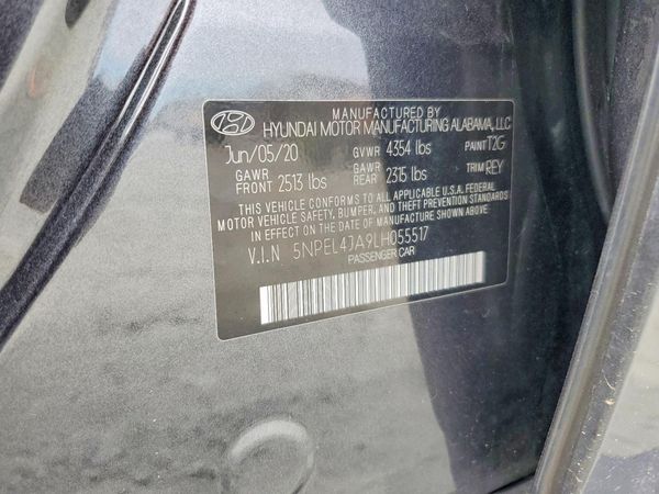 2020 HYUNDAI SONATA SEL
