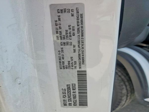 2025 RAM PROMASTER 2500