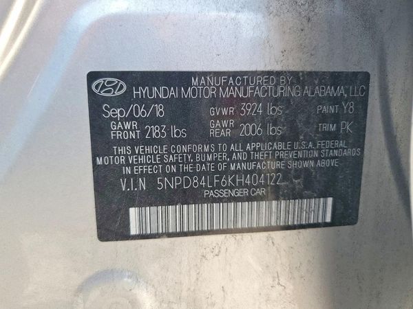 2019 HYUNDAI ELANTRA