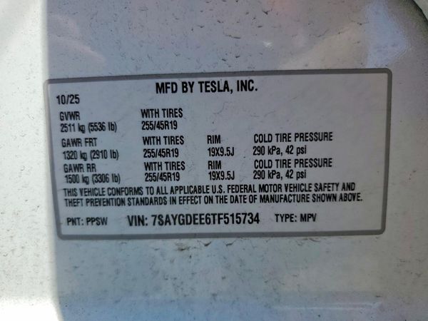 2026 TESLA MODEL Y