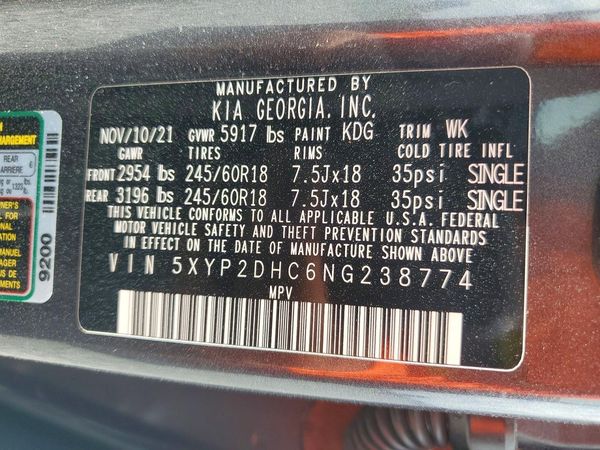 2022 KIA TELLURIDE LX