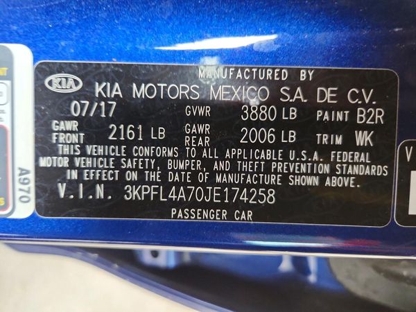 2018 KIA FORTE