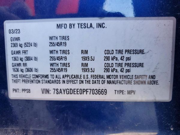 2023 TESLA MODEL Y