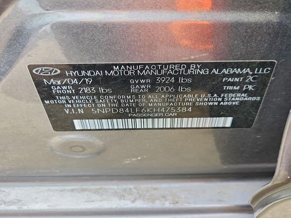 2019 HYUNDAI ELANTRA