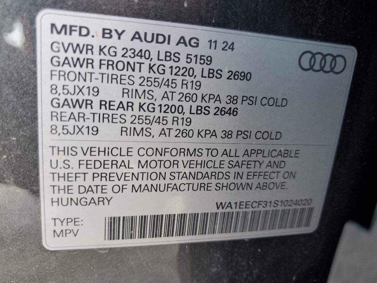 2025 AUDI Q3 PREMIUM PLUS S LINE 45