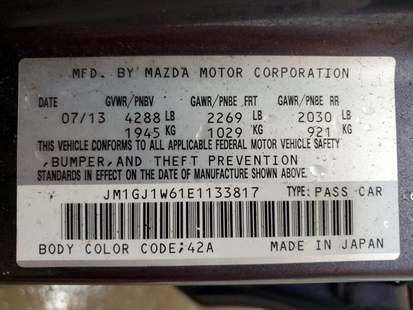 2014 MAZDA 6