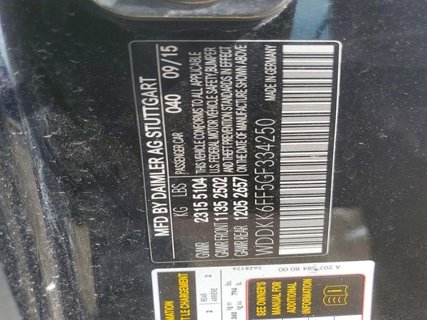2016 MERCEDES-BENZ E E400