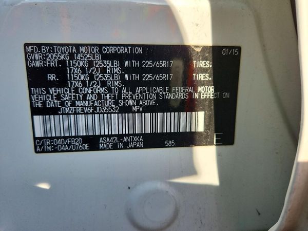 2015 TOYOTA RAV4 LE (X Grade)