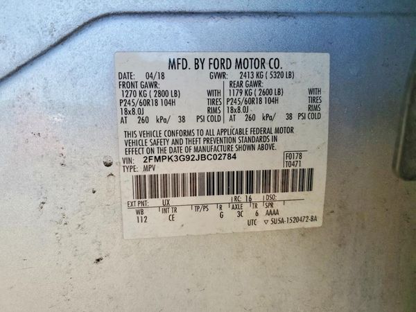 2018 FORD EDGE
